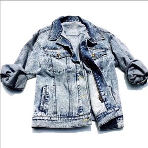 Vintage Stone Acid Wash Denim Jacket